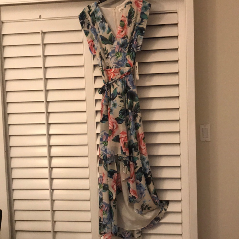 Stunning long floral dress.  Casual and elegant